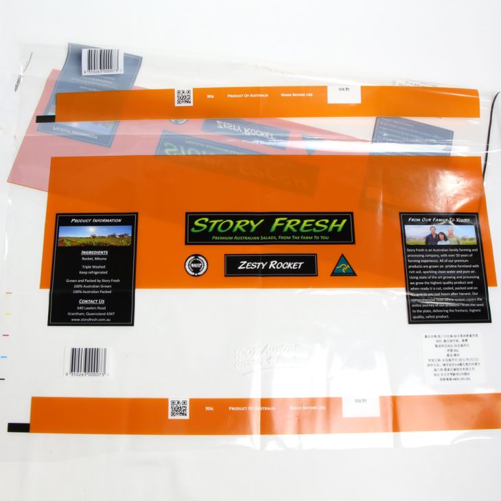 35 Micon אנטי ערפל BOPP הסרט משמש ירקות / סלט אריזה