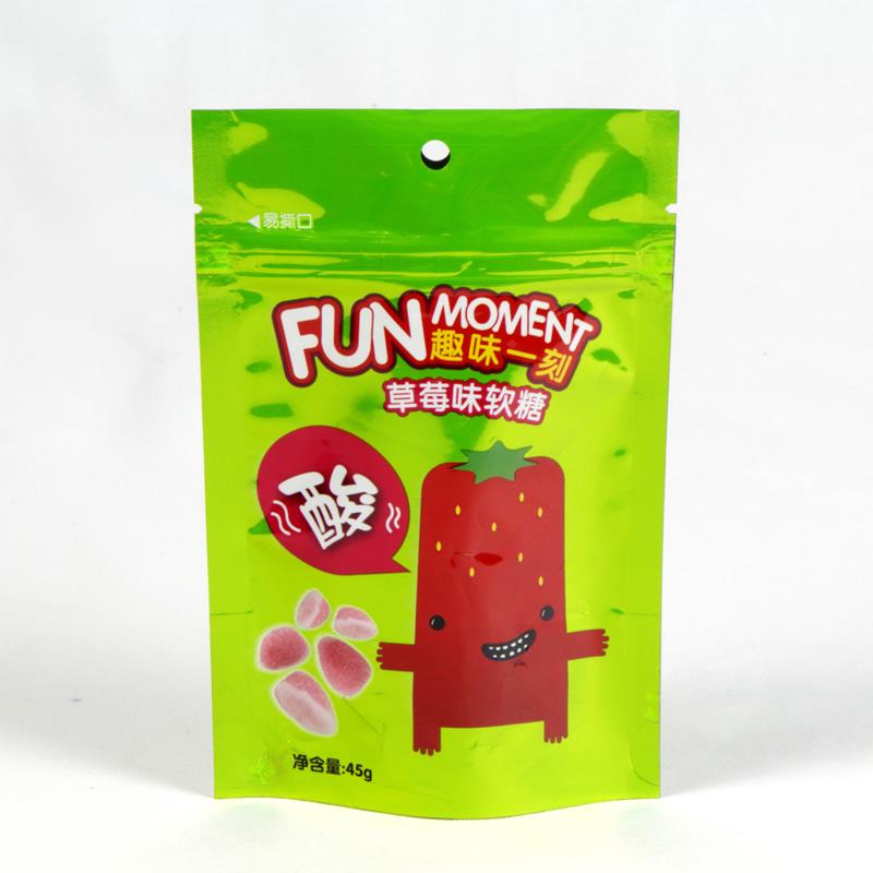פלסטיק תיק עמיד רוכסן תיק Plastic Stand Up Zipper Candy Bag