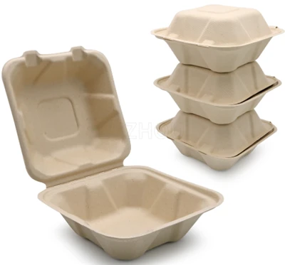 מיכלי Bagasse To Go חד פעמיים